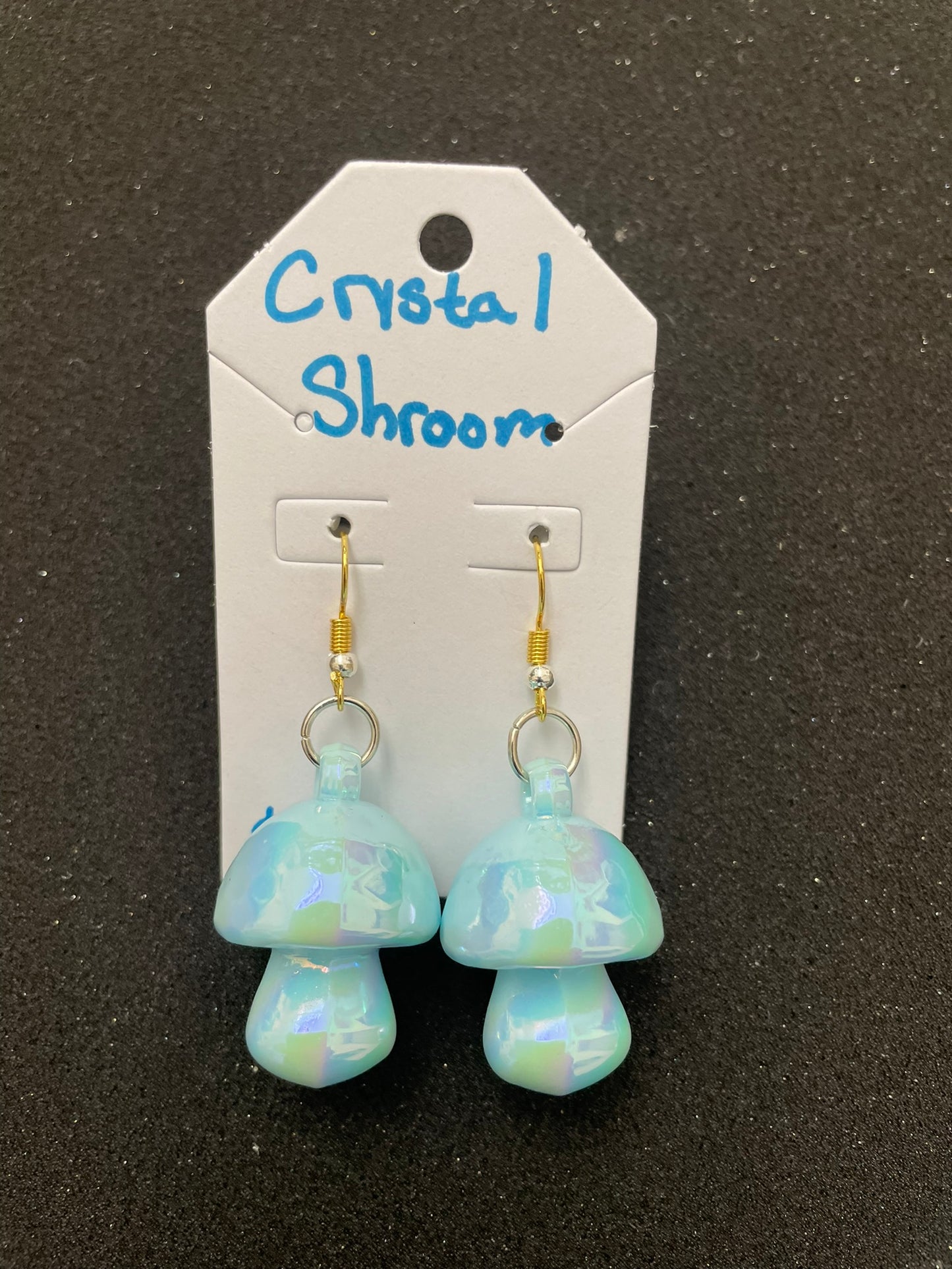 Goose's Handmade Crystal Shroom Earrings