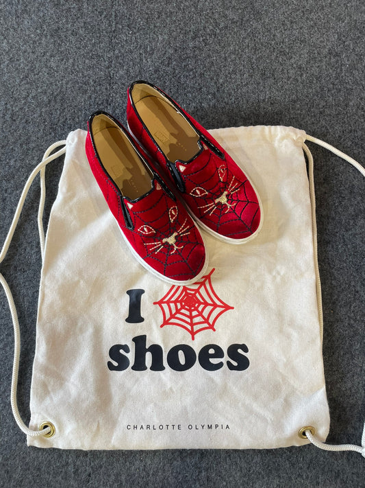 Charlotte Olympia Spiderman Shoe Kids Size EU 32 US 1