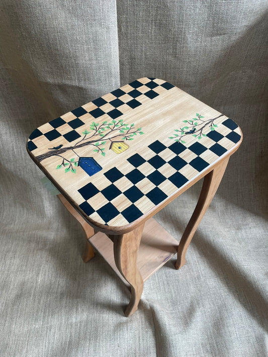 Checkered Accent Table
