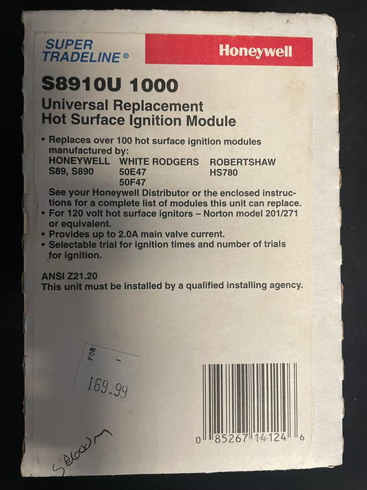 S8910U 1000 Universal Replacement Hot Surface Ignition Module