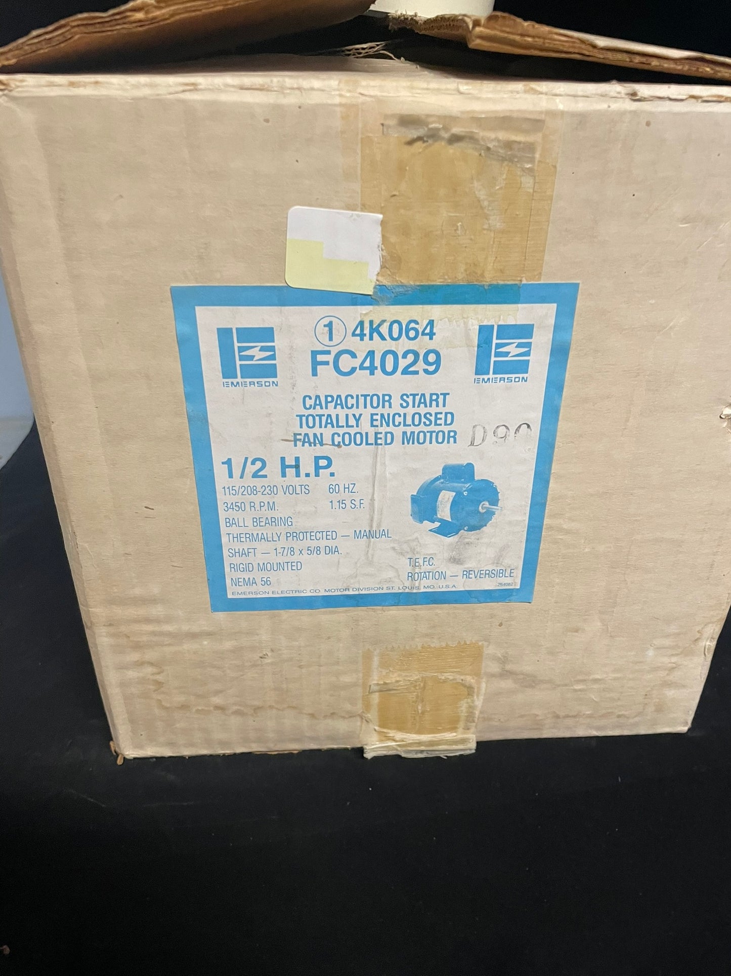 Emerson 4K064 FC4029 1/2 HP Motor