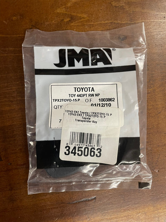 TOY 44DPT RW NP Toyota Transponder Key