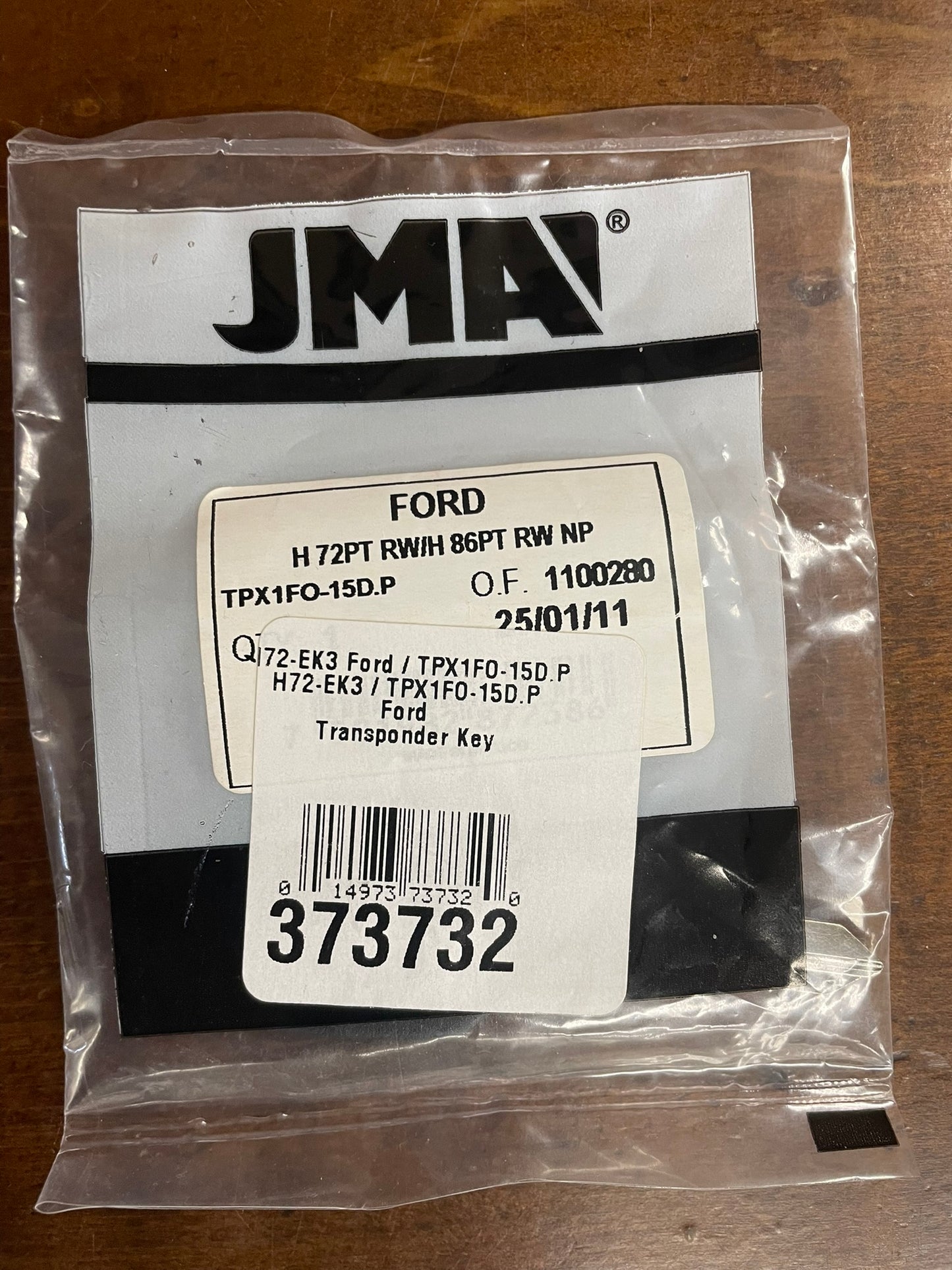 TPX1FO-15D.P H72-EK3 Transponder Key