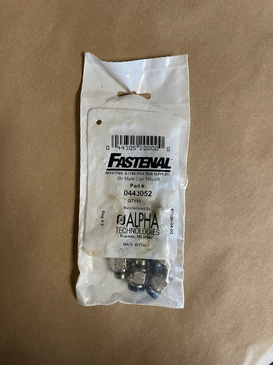 1/4 x 1/4 Str Male Connector 87000-04-04