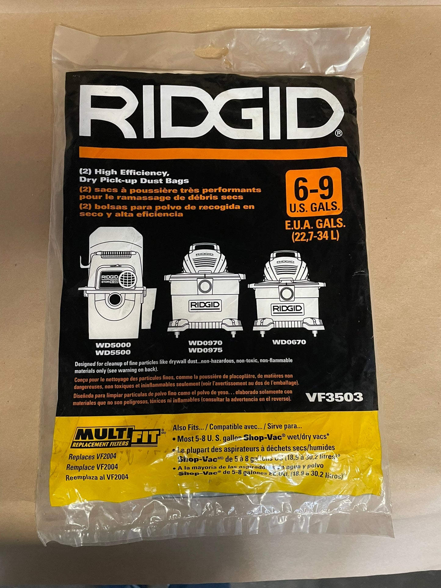 RIDGID Vacuum Bags VF3503