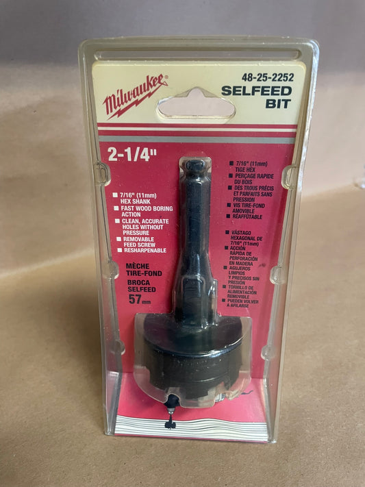 Milwaukee 48-25-2252 Selfeed Bit 2 1/4