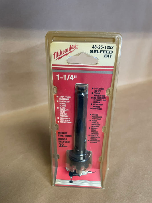 Milwaukee 48-25-1252 Selfeed Bit 1 1/4