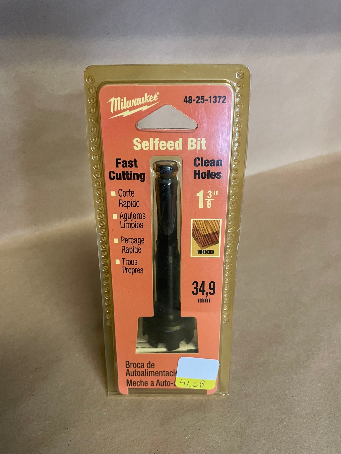 Milwaukee 48-25-1372 Selfeed Bit 1 3/8