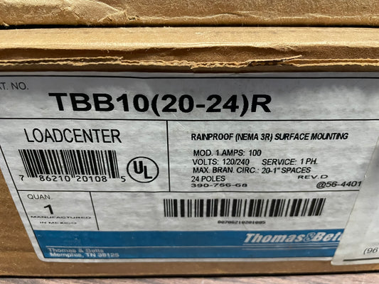 TBB10 (20-24) R Loadcenter