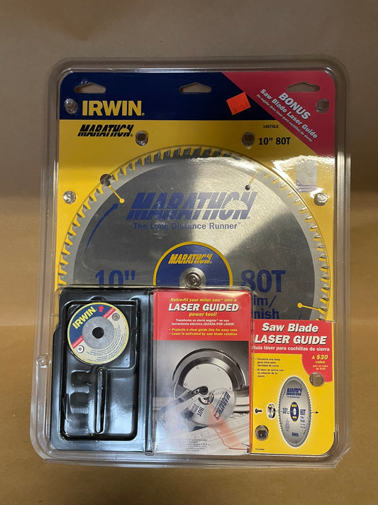 IRWIN 14076L6 10"  80T with Laser Guide