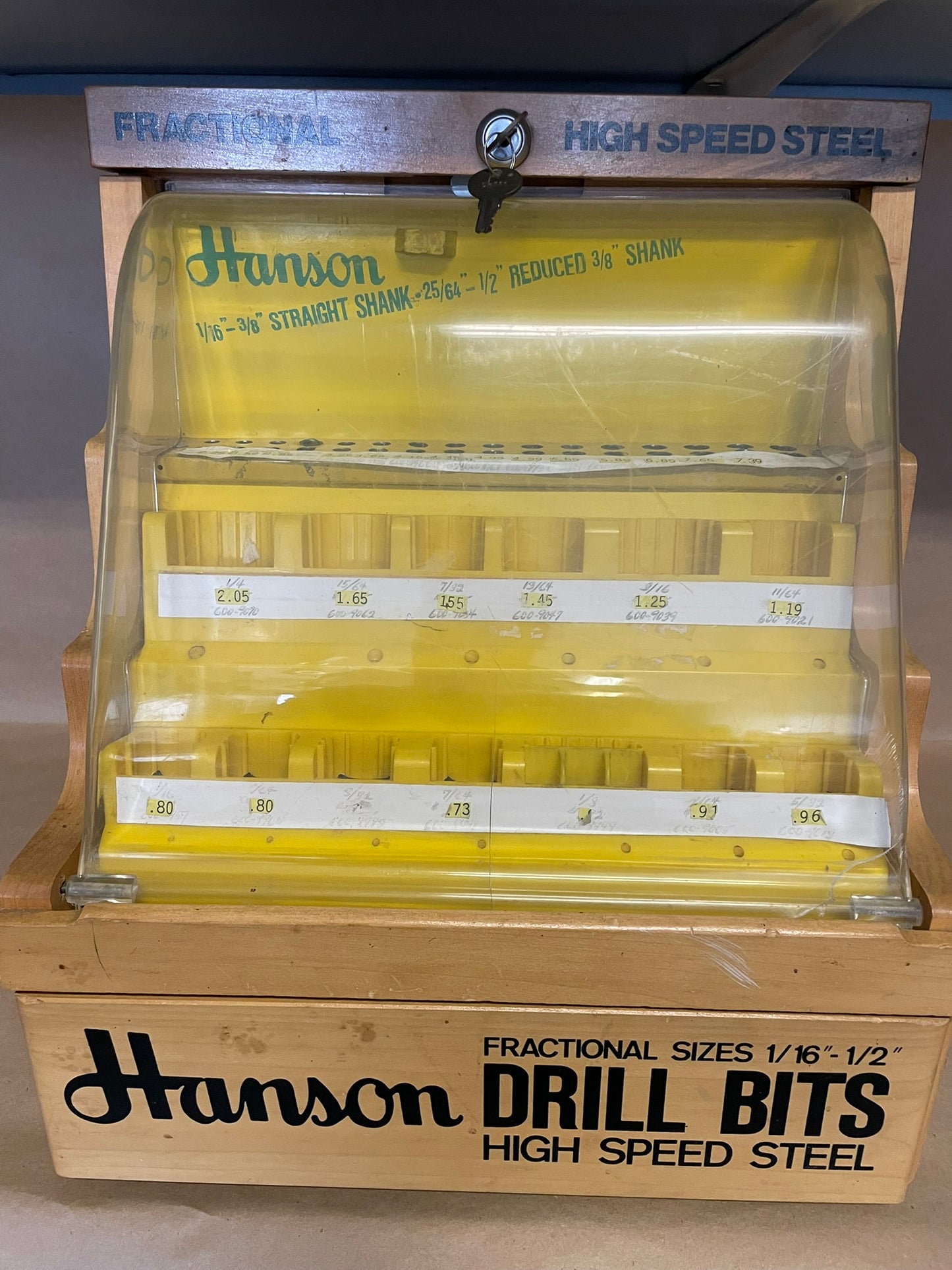 Hanson Drill Bit Display