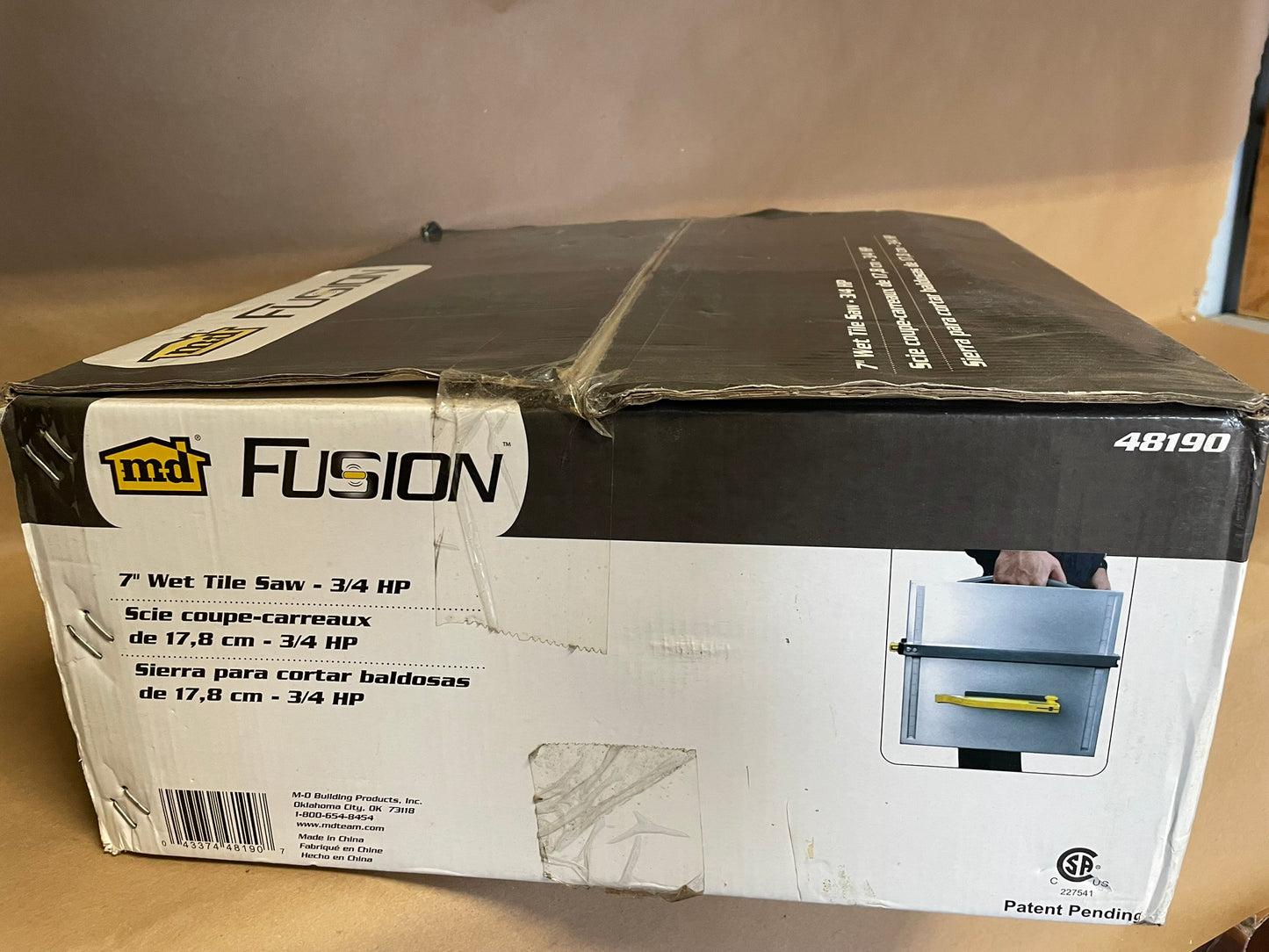 MD Fusion 48190 7" Wet Tile Saw