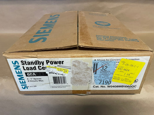 Siemens W0408MB1060GC Standby Power Load Center