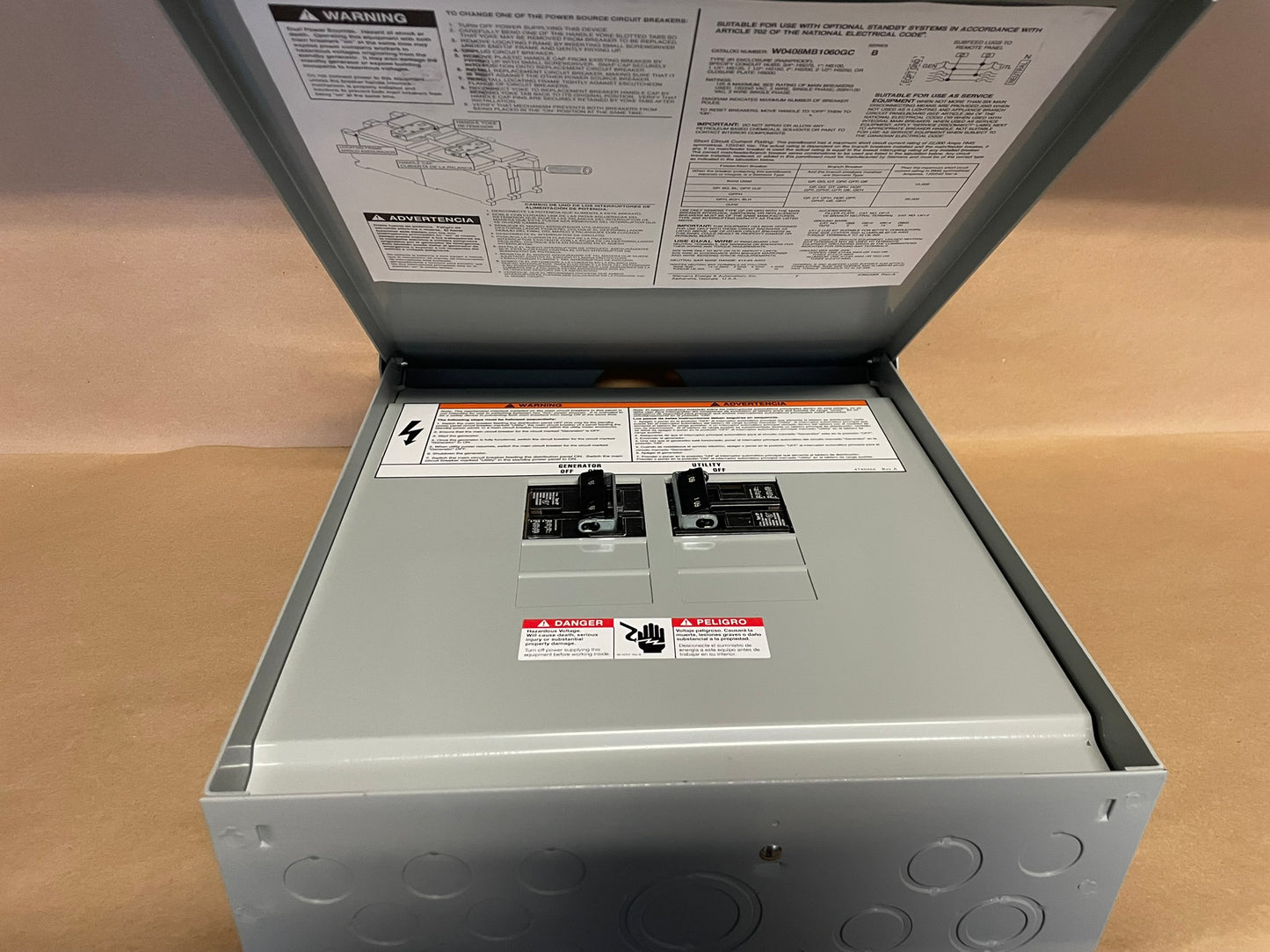Siemens W0408MB1060GC Standby Power Load Center