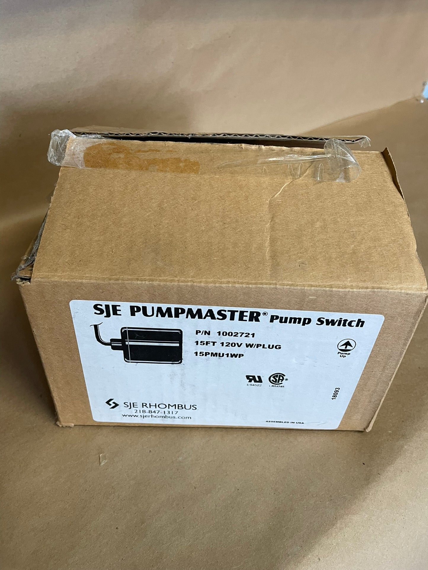 SJE PUMPMASTER Pump Switch 1002721