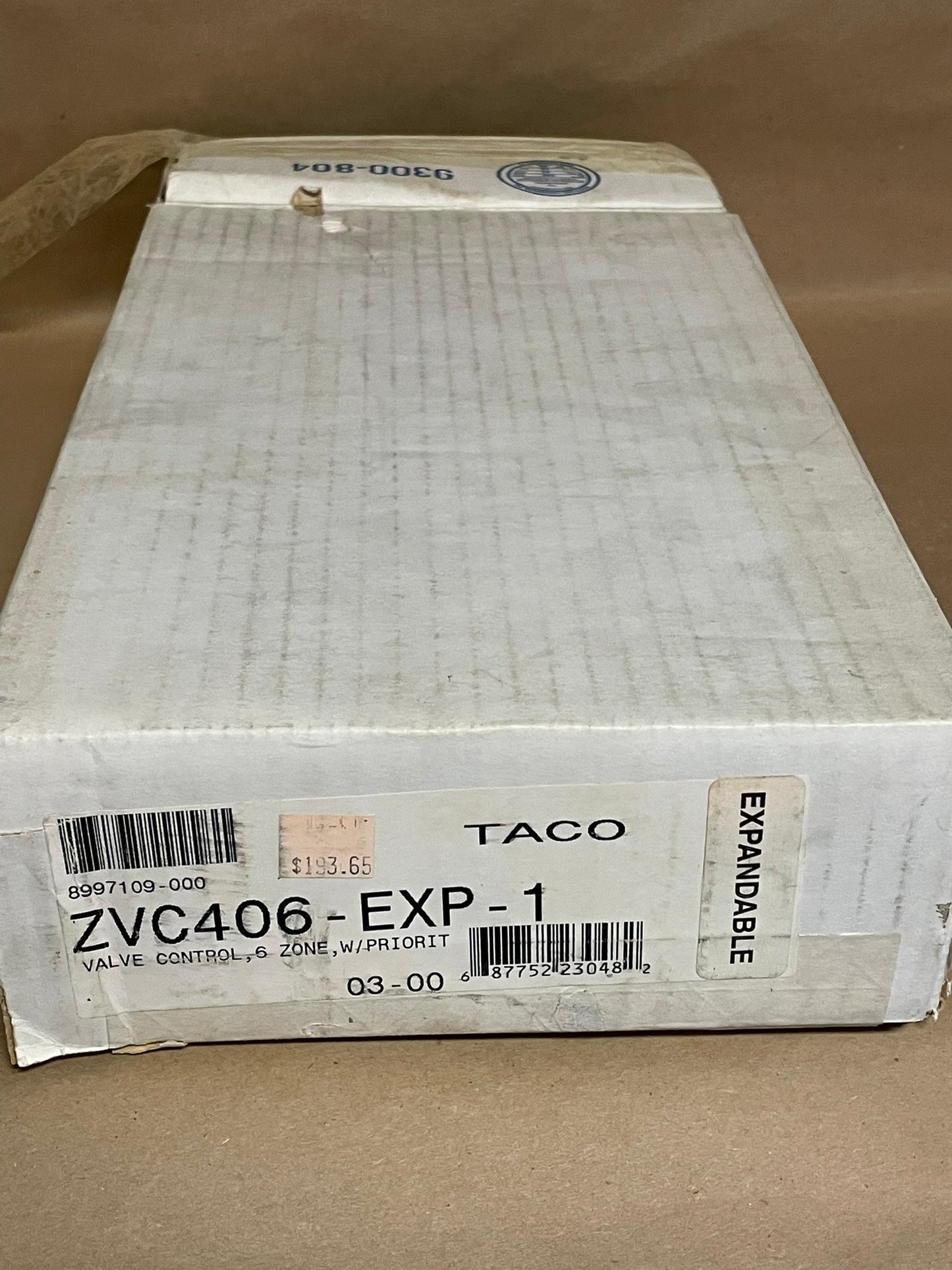 ZVC406-EXP-1 TACO Valve Control 6 Zone