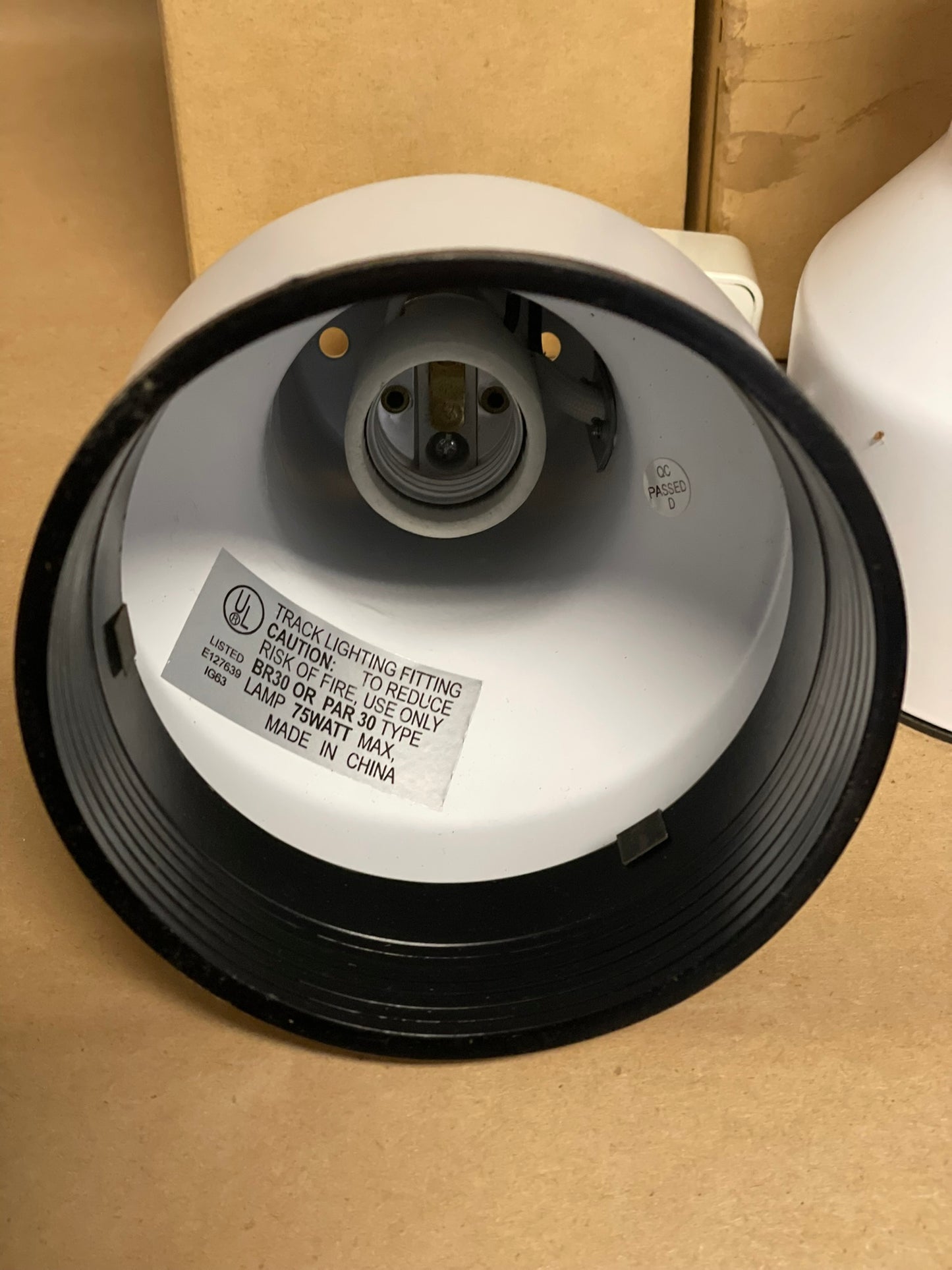 Set of 4 Track Light Heads White