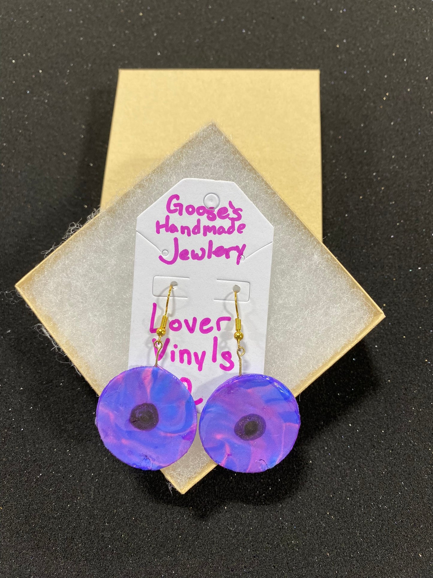 Goose's Handmade Lover Vinyls Earrings