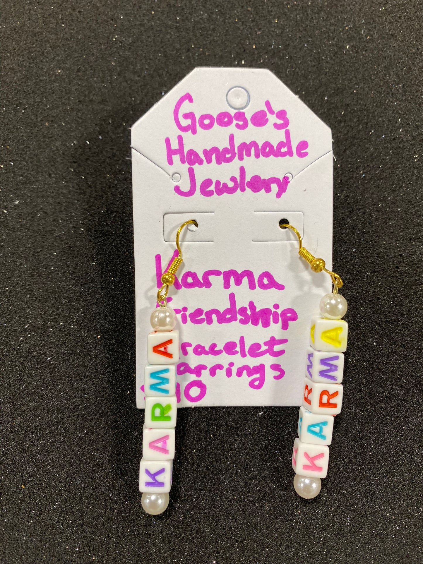 Goose's Handmade Karma Earrings