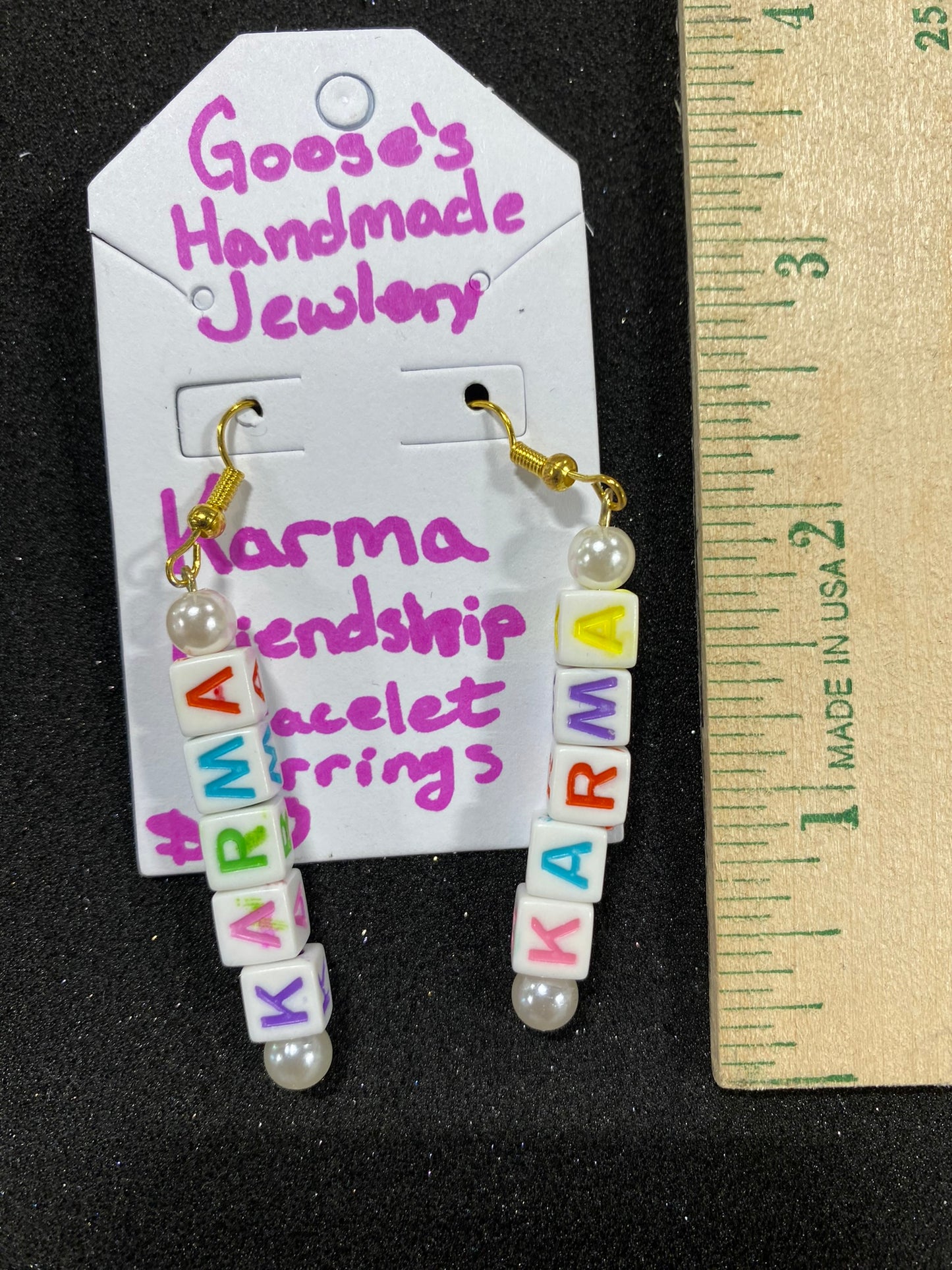 Goose's Handmade Karma Earrings