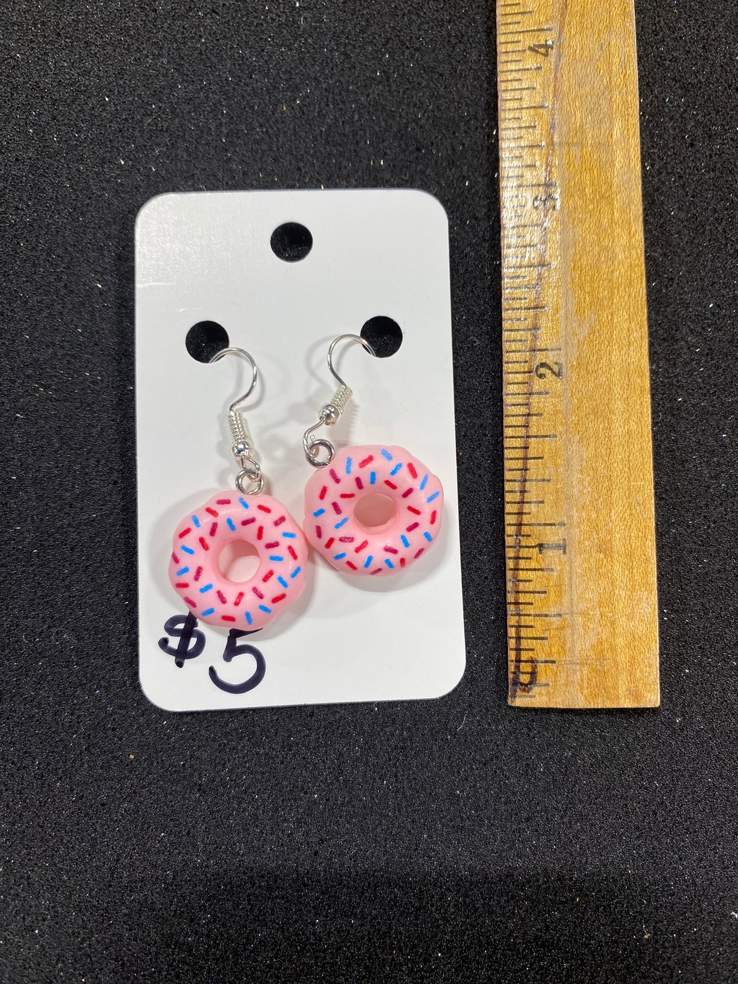 Goose's Handmade Pink Donut Earrings