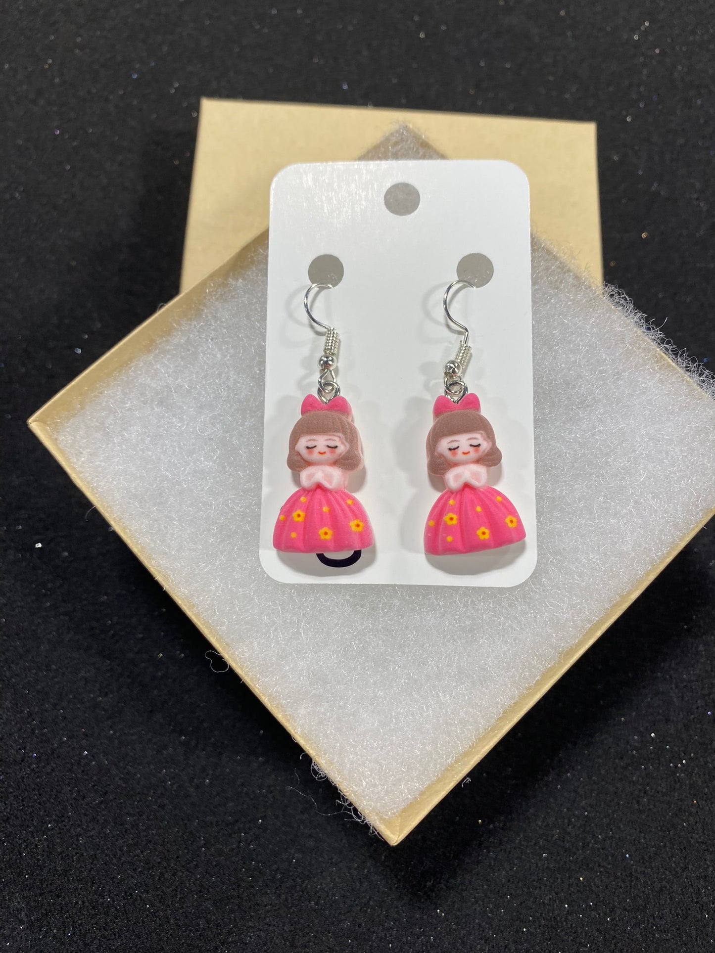 Goose's Handmade Pink Princess Earrings