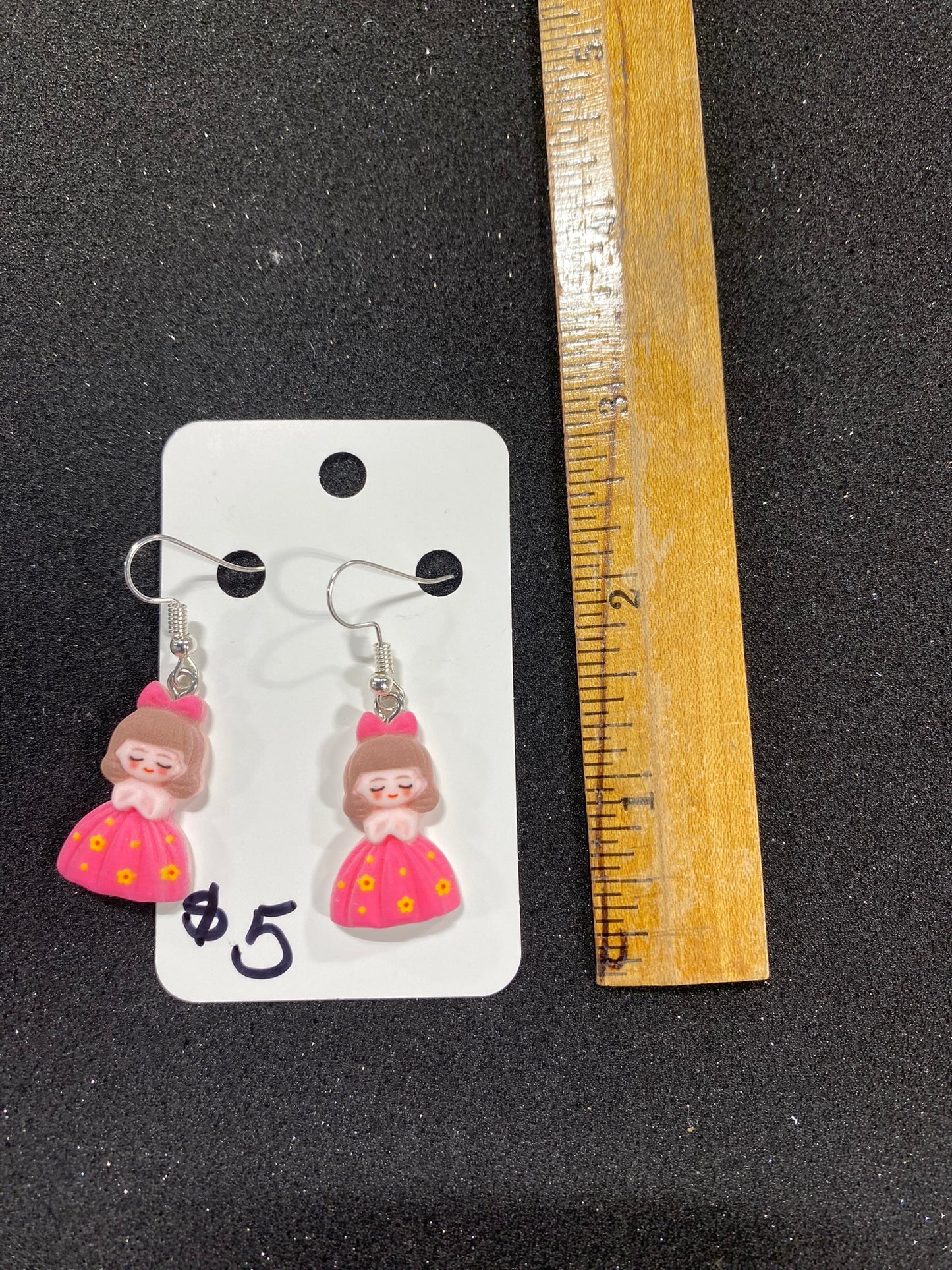 Goose's Handmade Pink Princess Earrings
