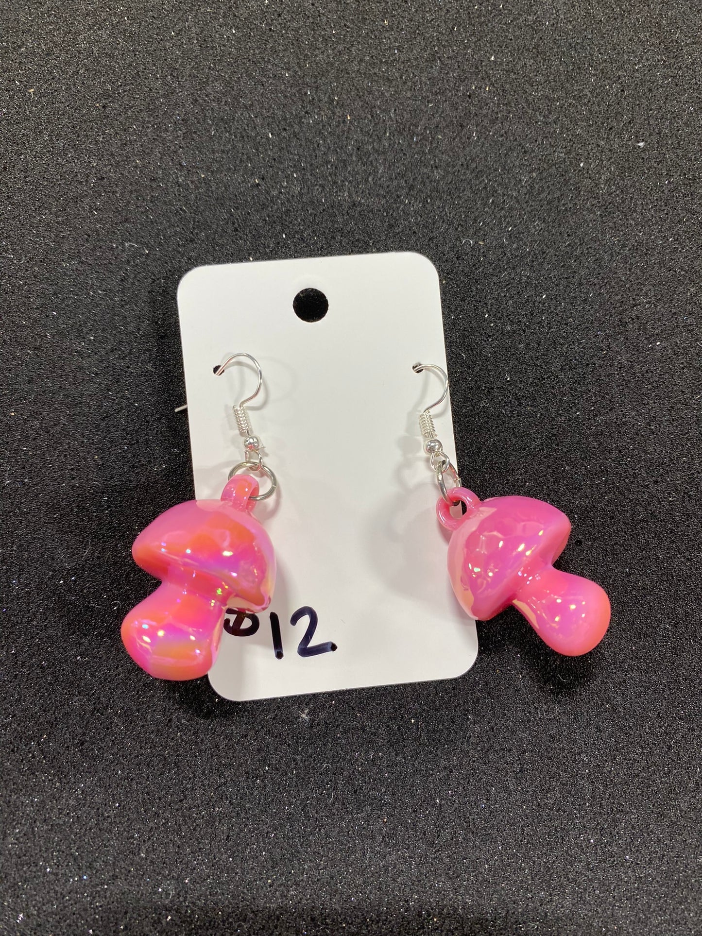 Goose's Handmade Pink Shroom Earrings