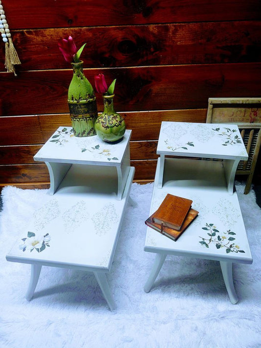 White End Table Set of Two