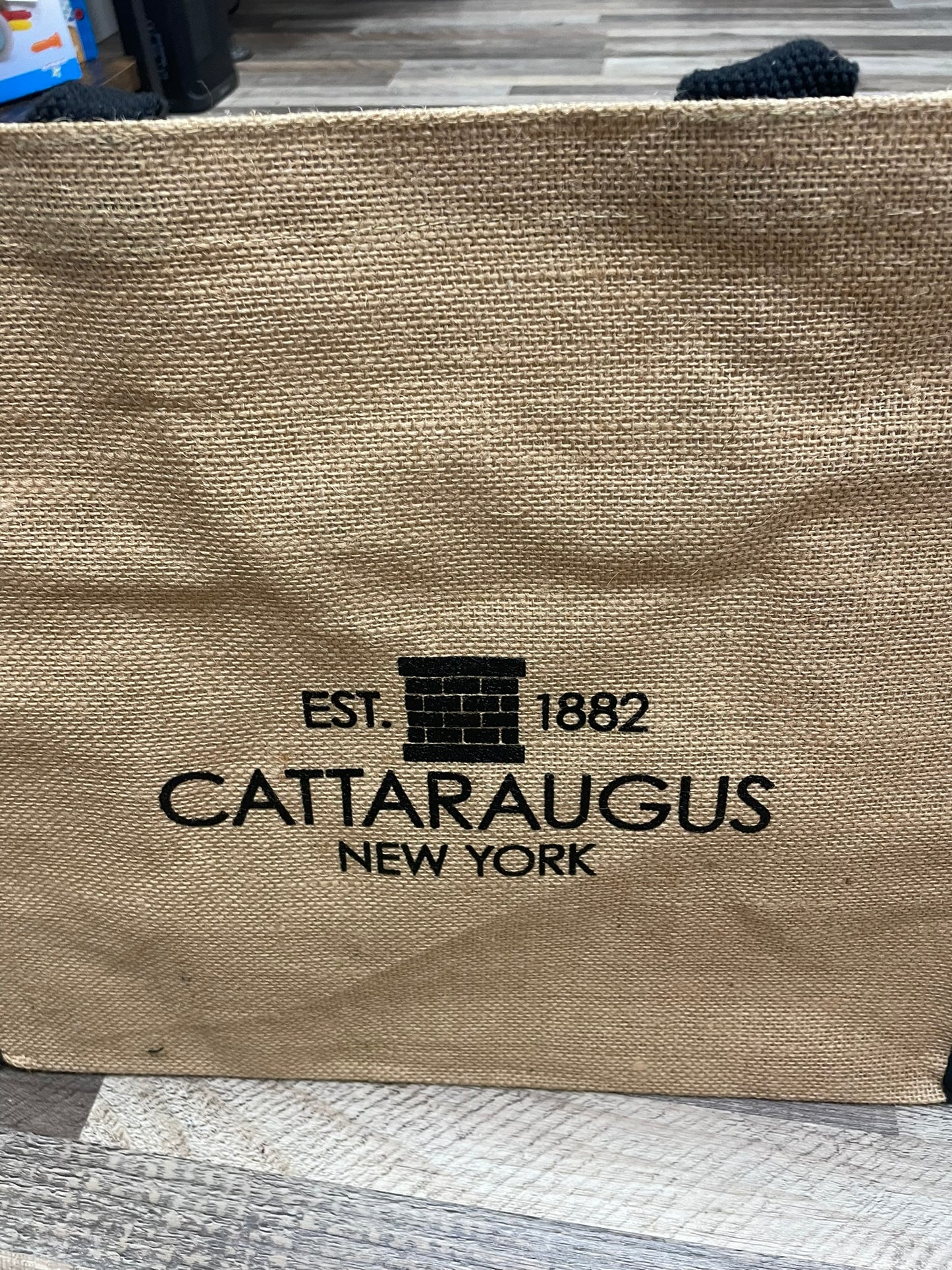 Cattaraugus Large Jute Tote Bag