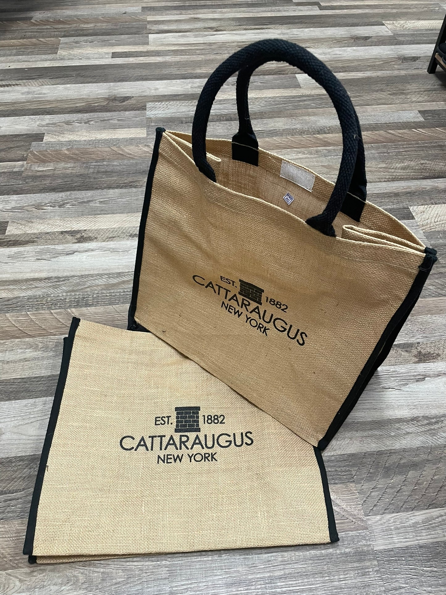 Cattaraugus Large Jute Tote Bag