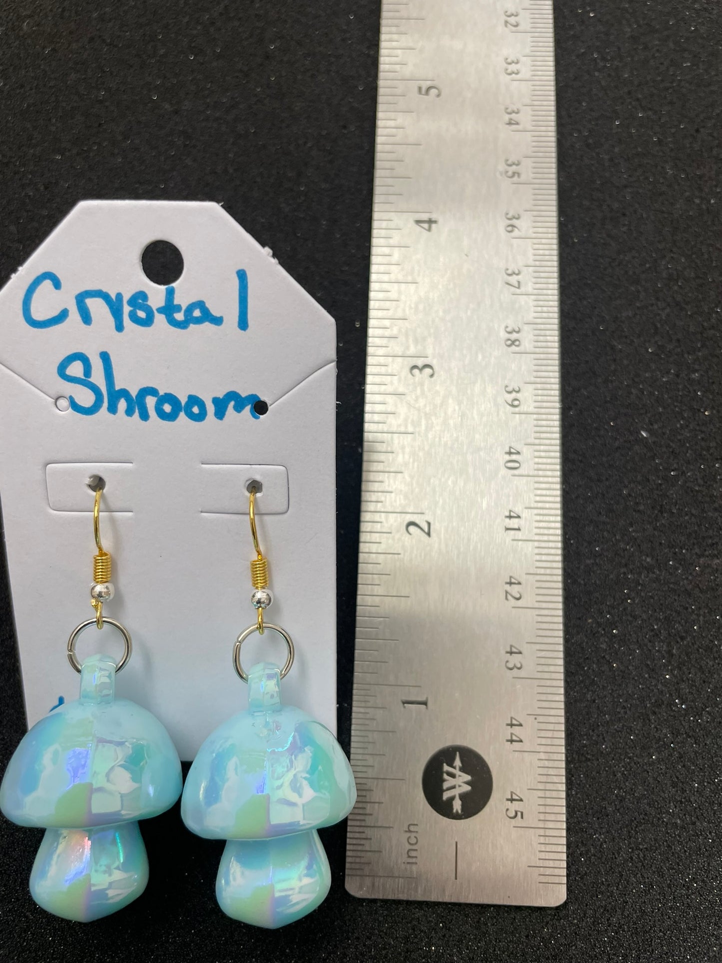 Goose's Handmade Crystal Shroom Earrings