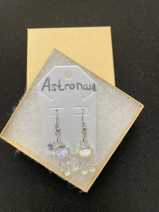 Goose's Handmade Astronaut Earrings