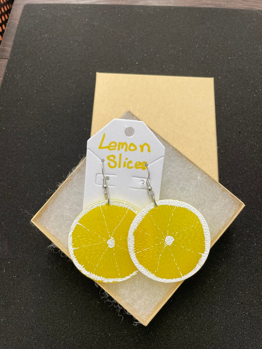 Goose's Handmade Lemon Slices Earrings