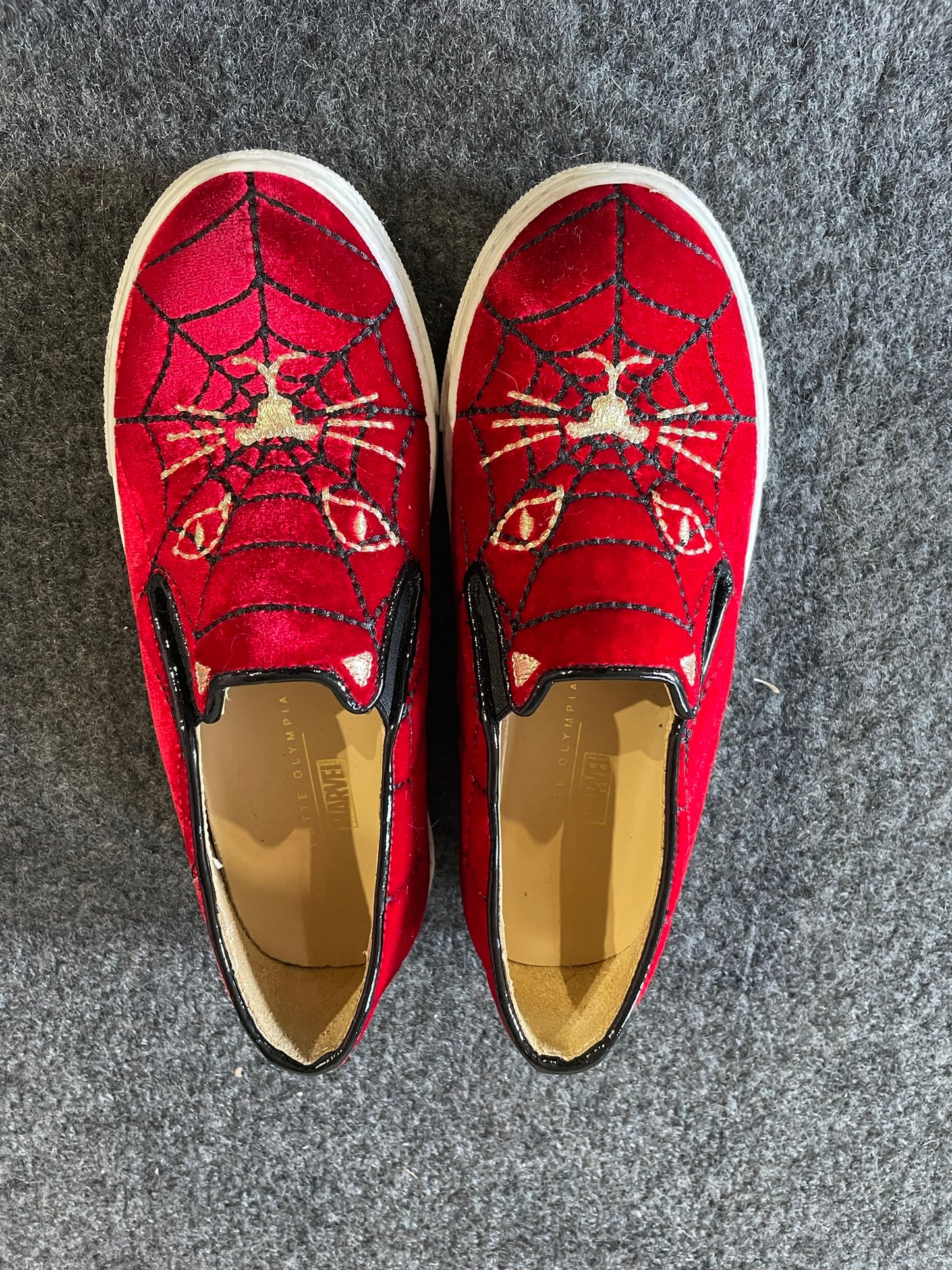 Charlotte Olympia Spiderman Shoe Kids Size EU 32 US 1