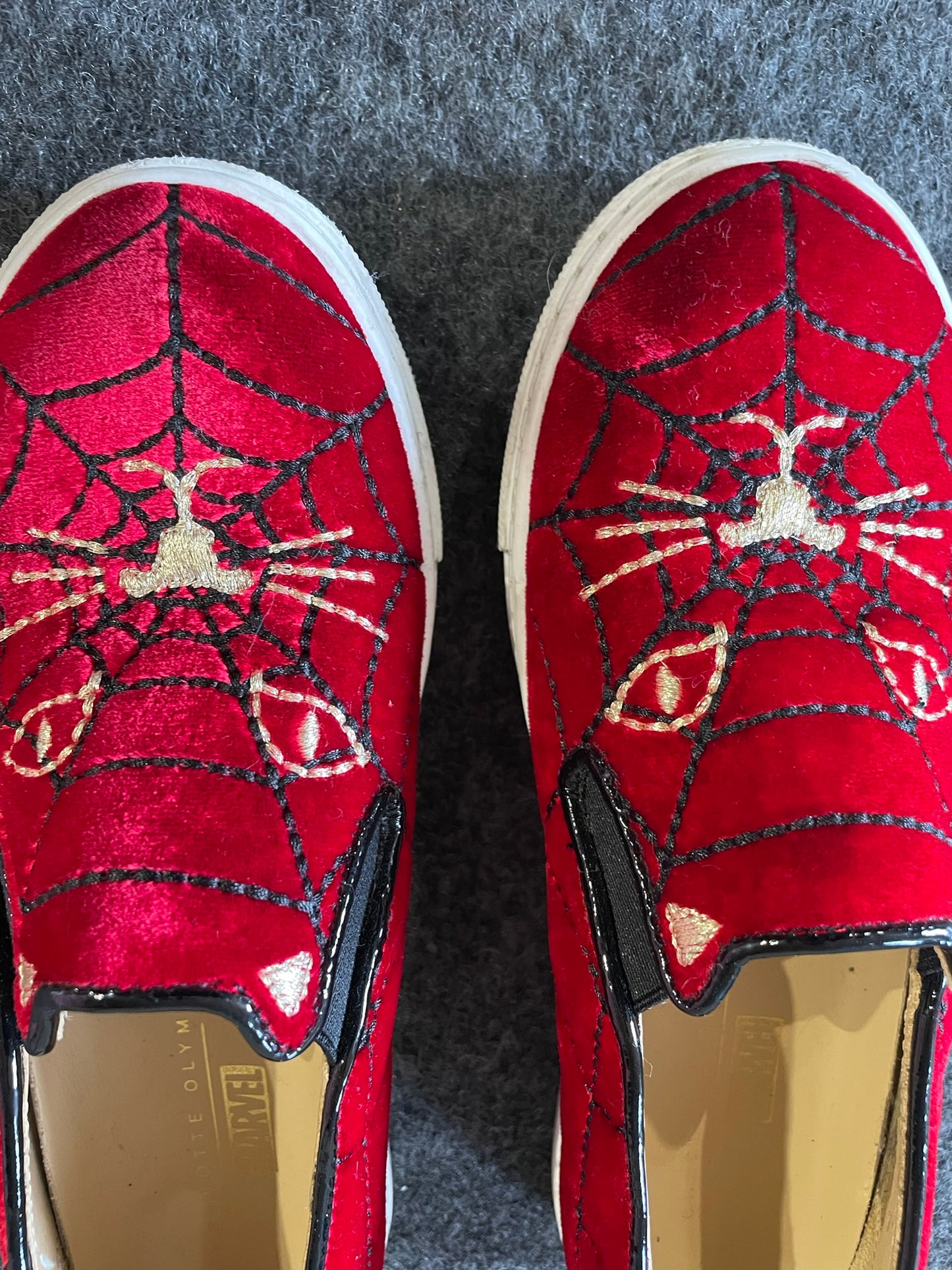 Charlotte Olympia Spiderman Shoe Kids Size EU 32 US 1