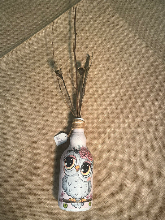 Owl Bottle White