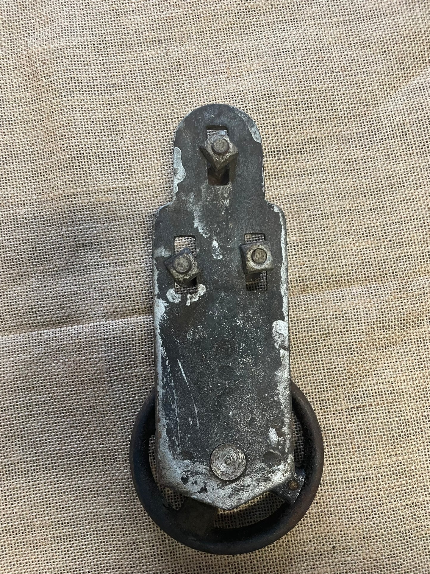 Vintage single pulley / trolley wheel