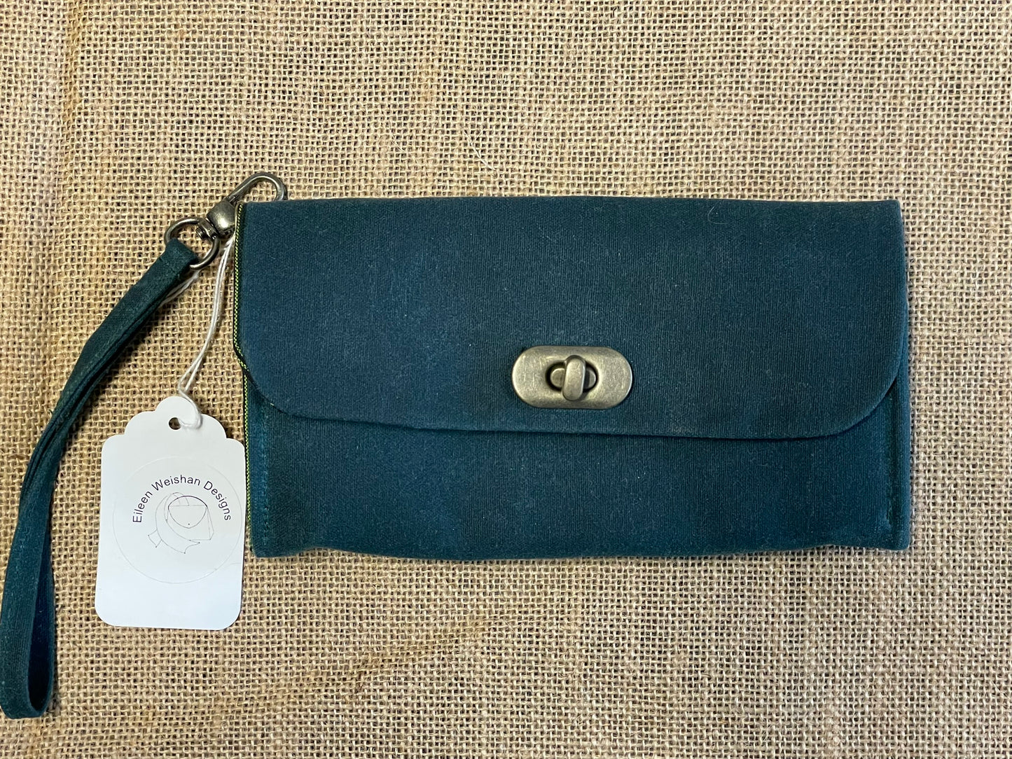 Green Wax Canvas Wallet