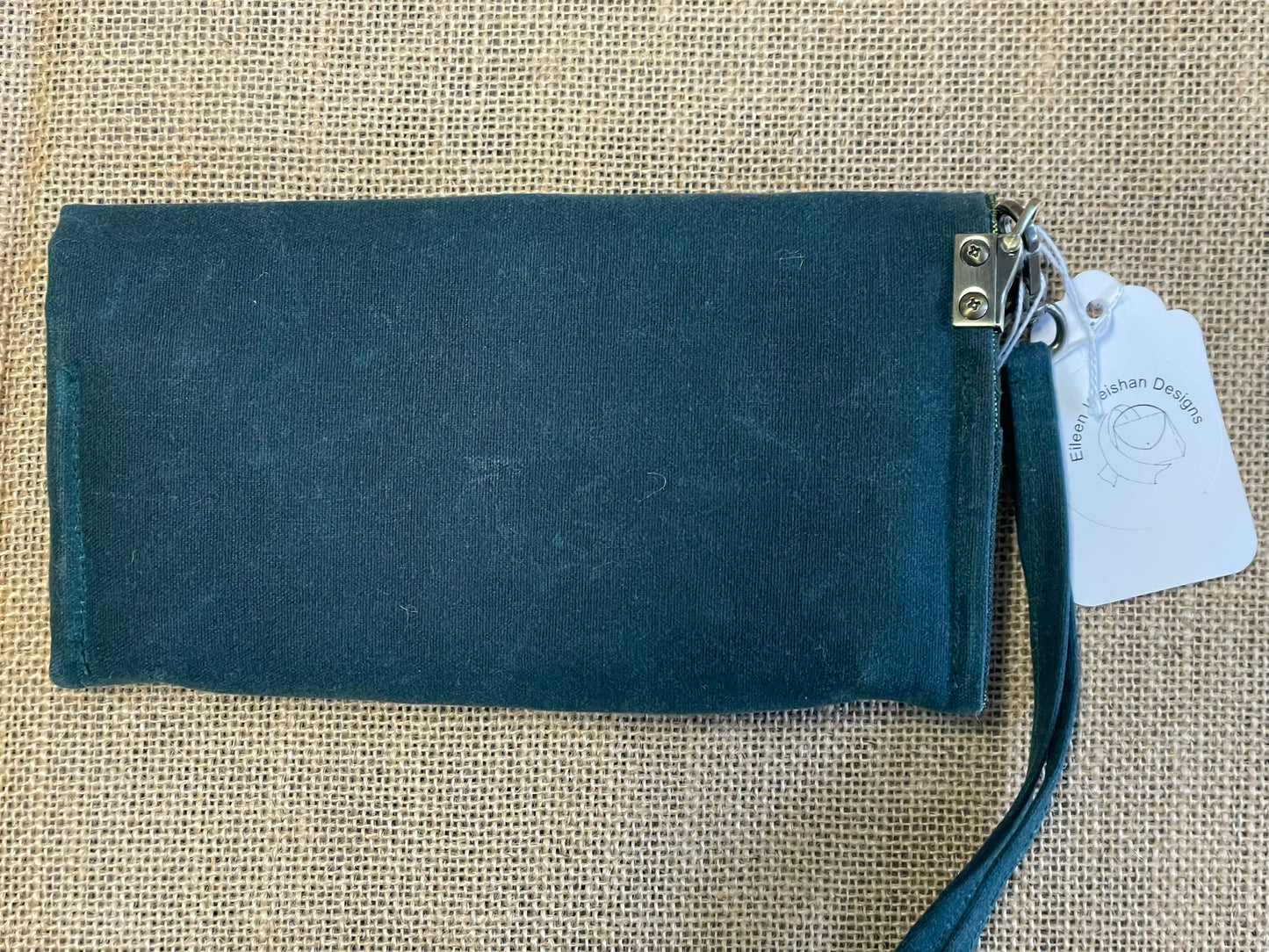 Green Wax Canvas Wallet