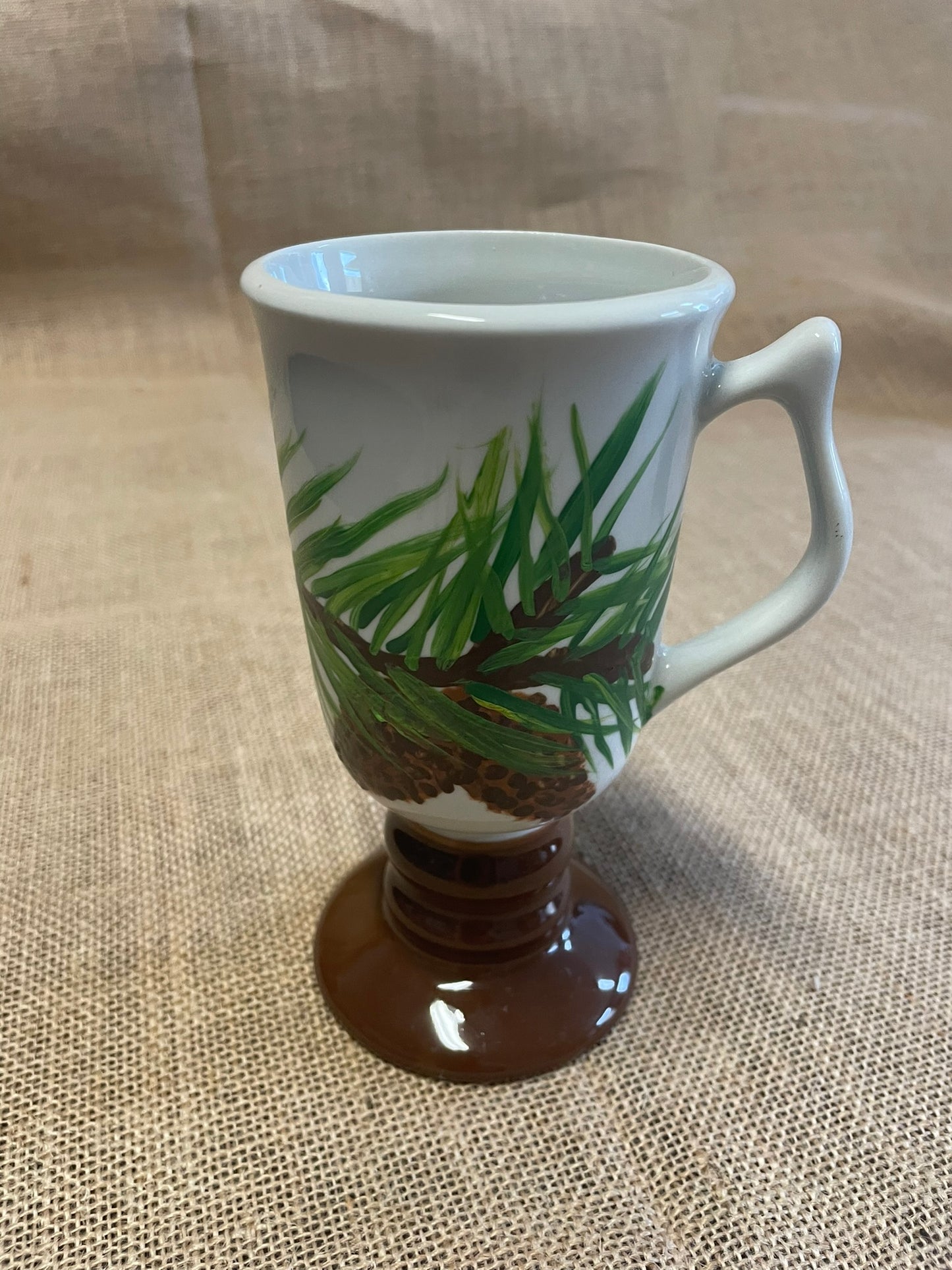 Irish Coffee Mugs - Pine - White