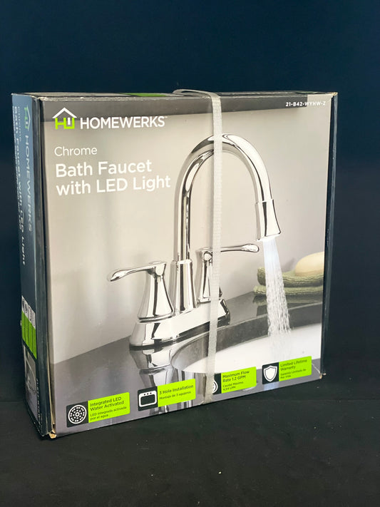 Homewerks Bath Faucet with LED Light