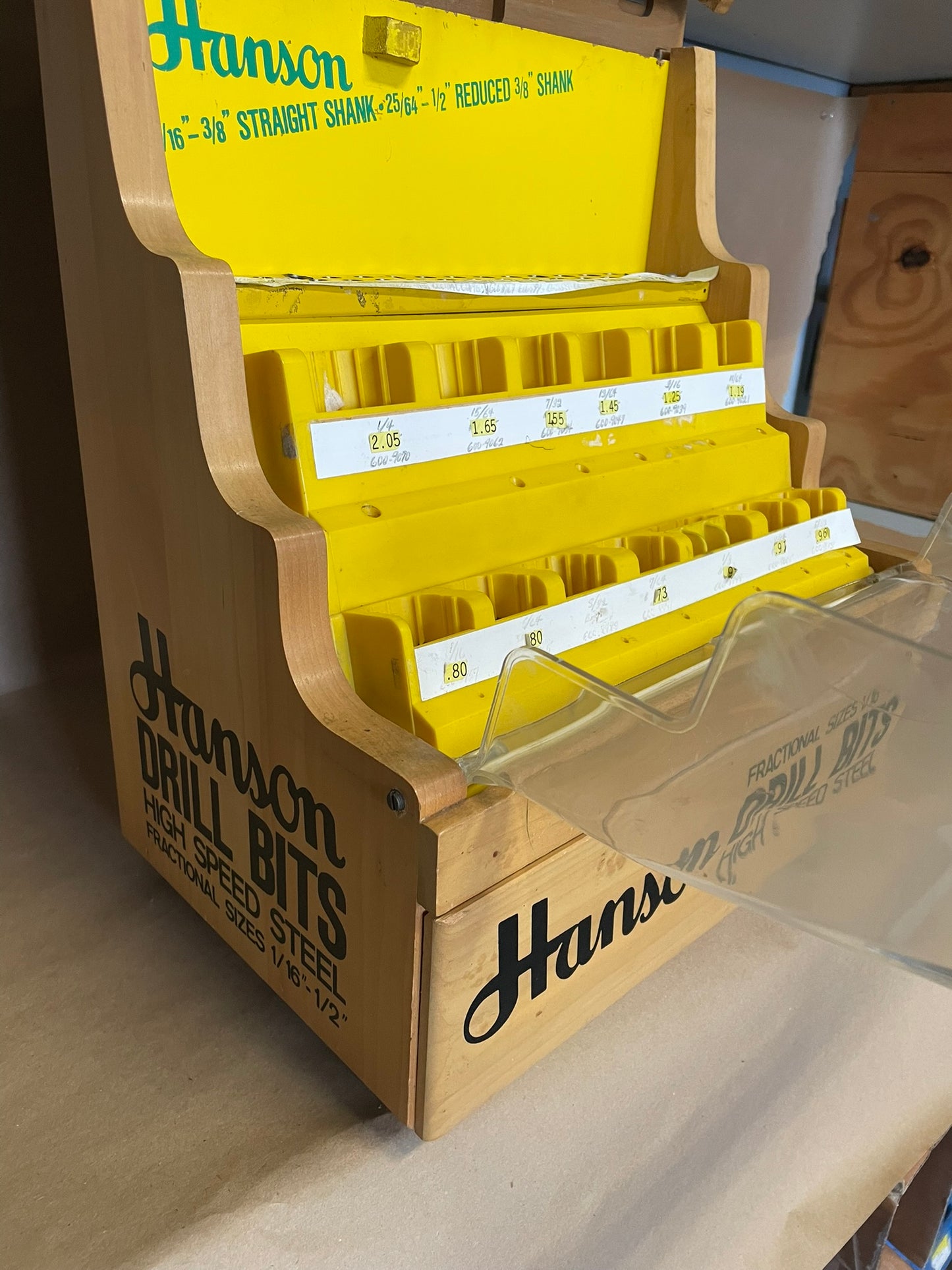 Hanson Drill Bit Display