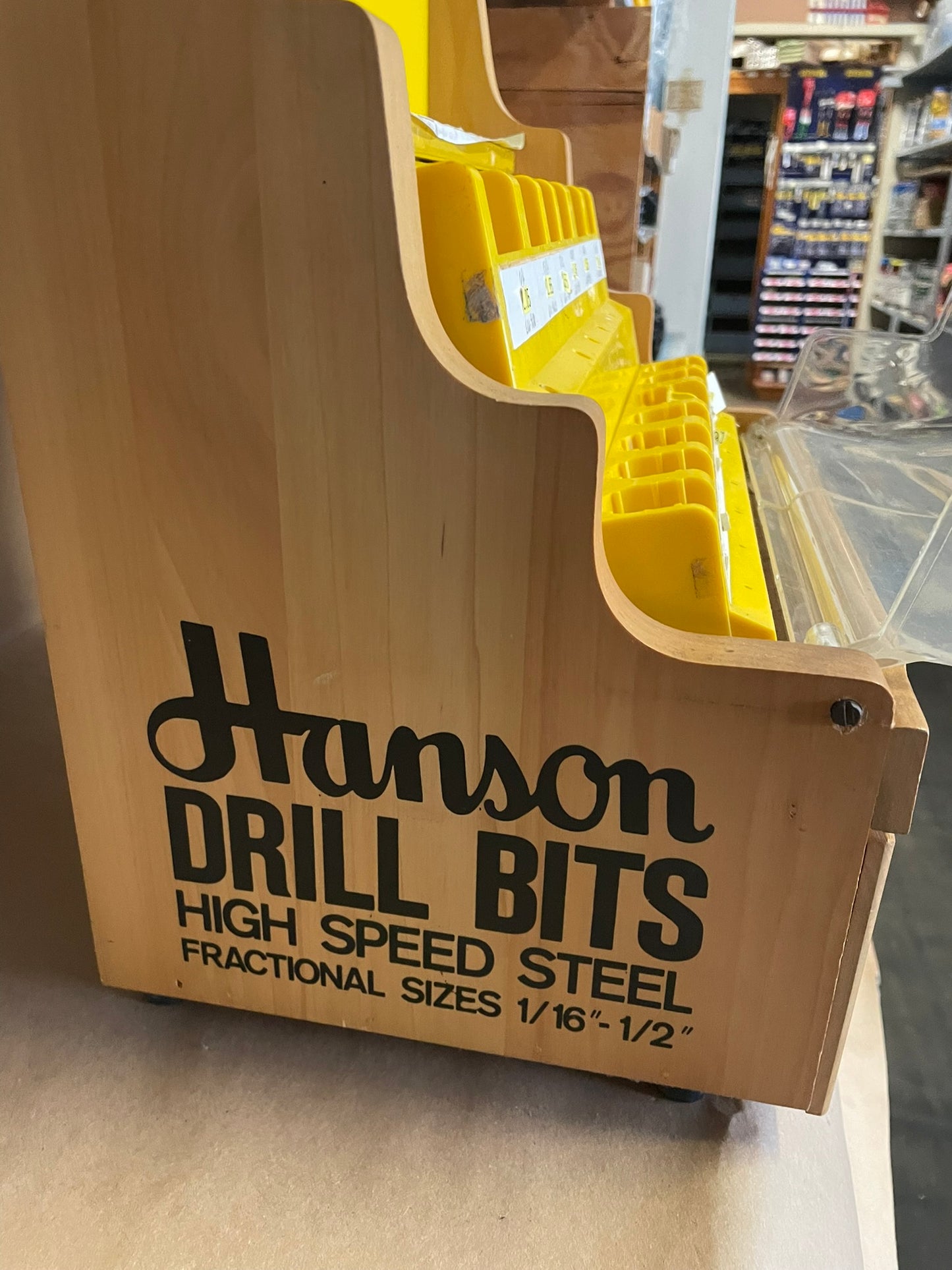 Hanson Drill Bit Display