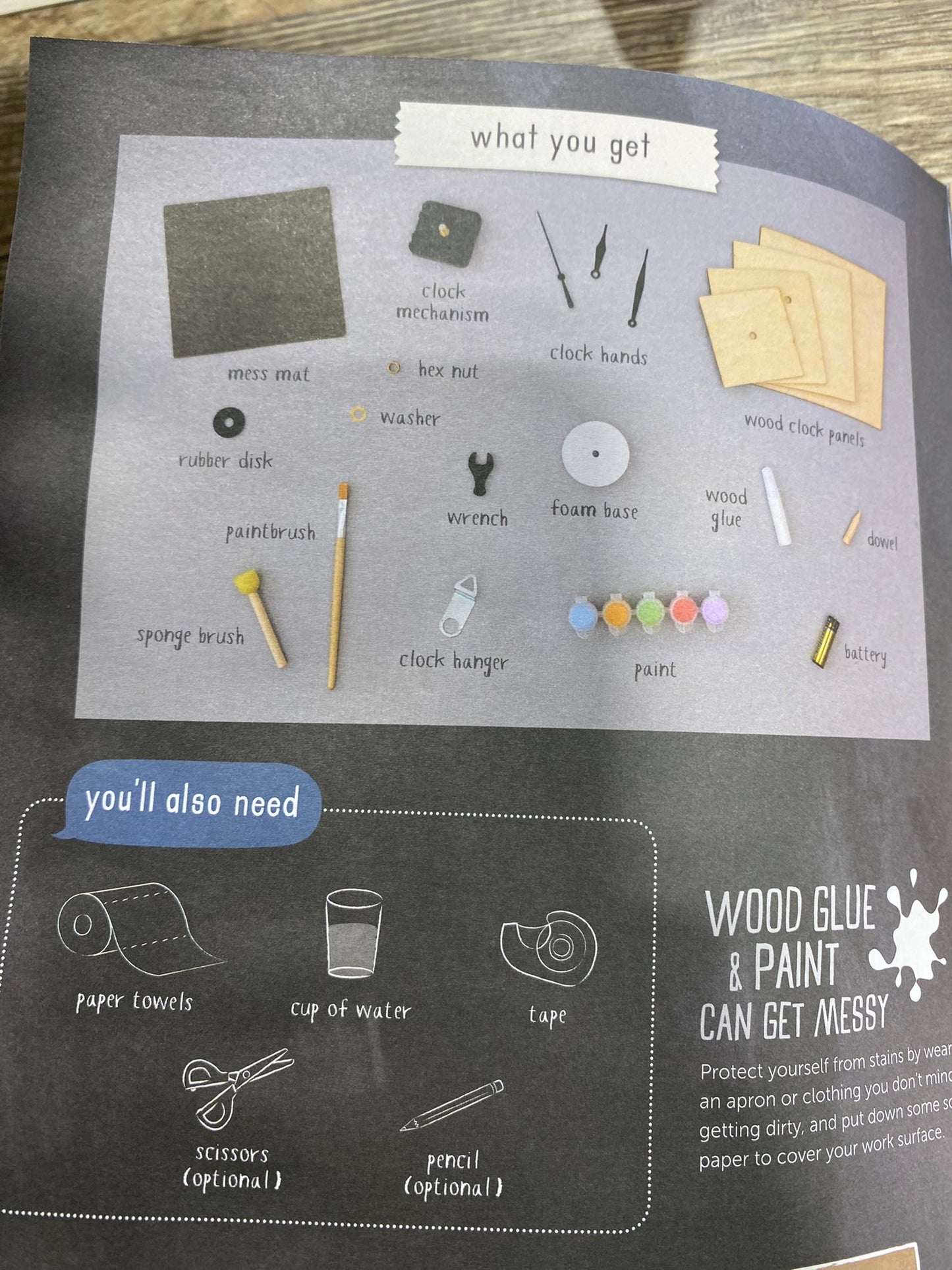 Kiwi Crate Decorative Clock kit