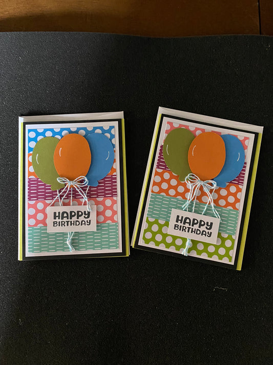 Balloons Birthday Card